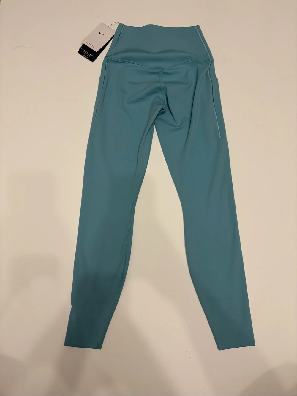 Nike Teal High-Rise Womens Leggings with Side Pockets NEW active every day wear